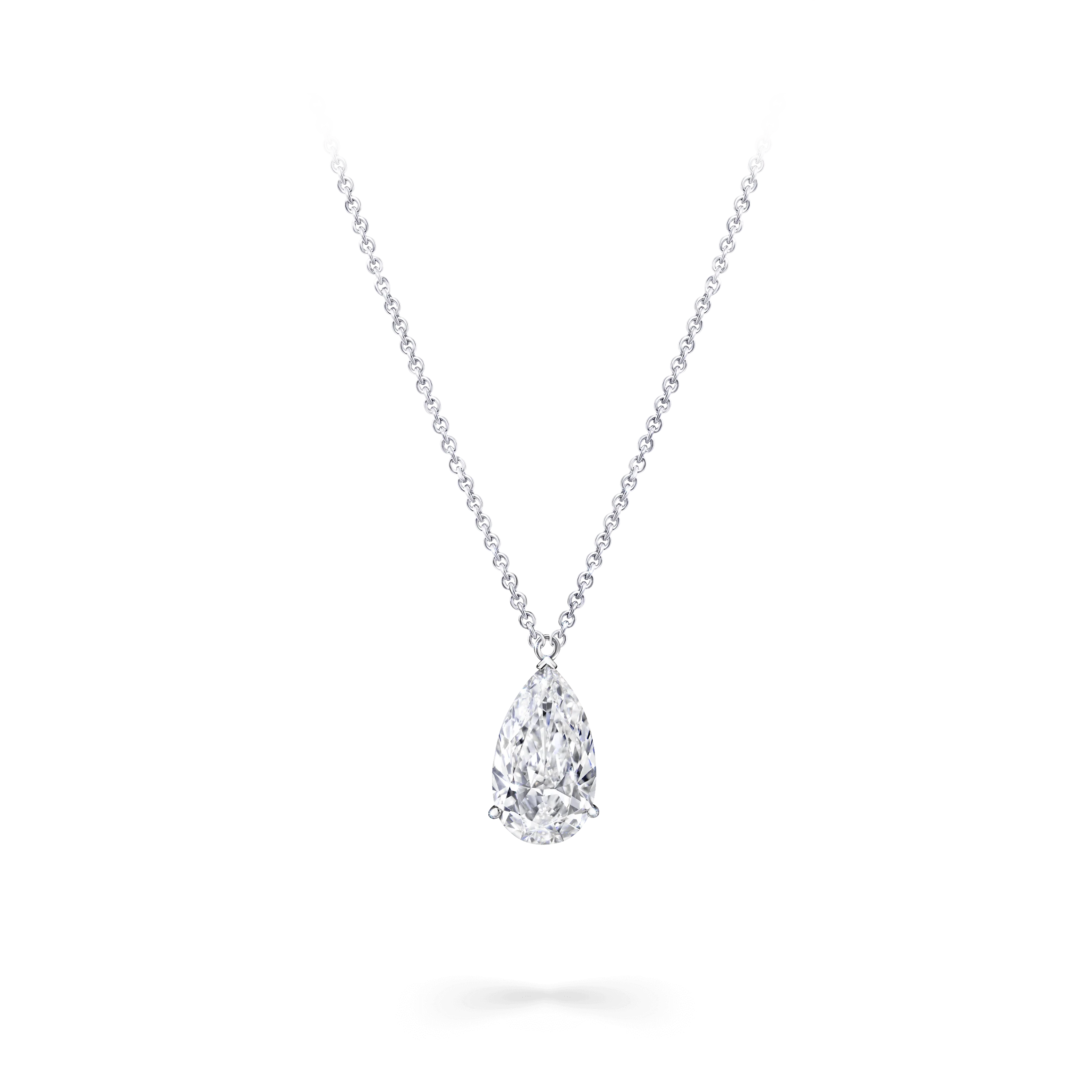 Pear Shape Diamond Solitaire Pendant