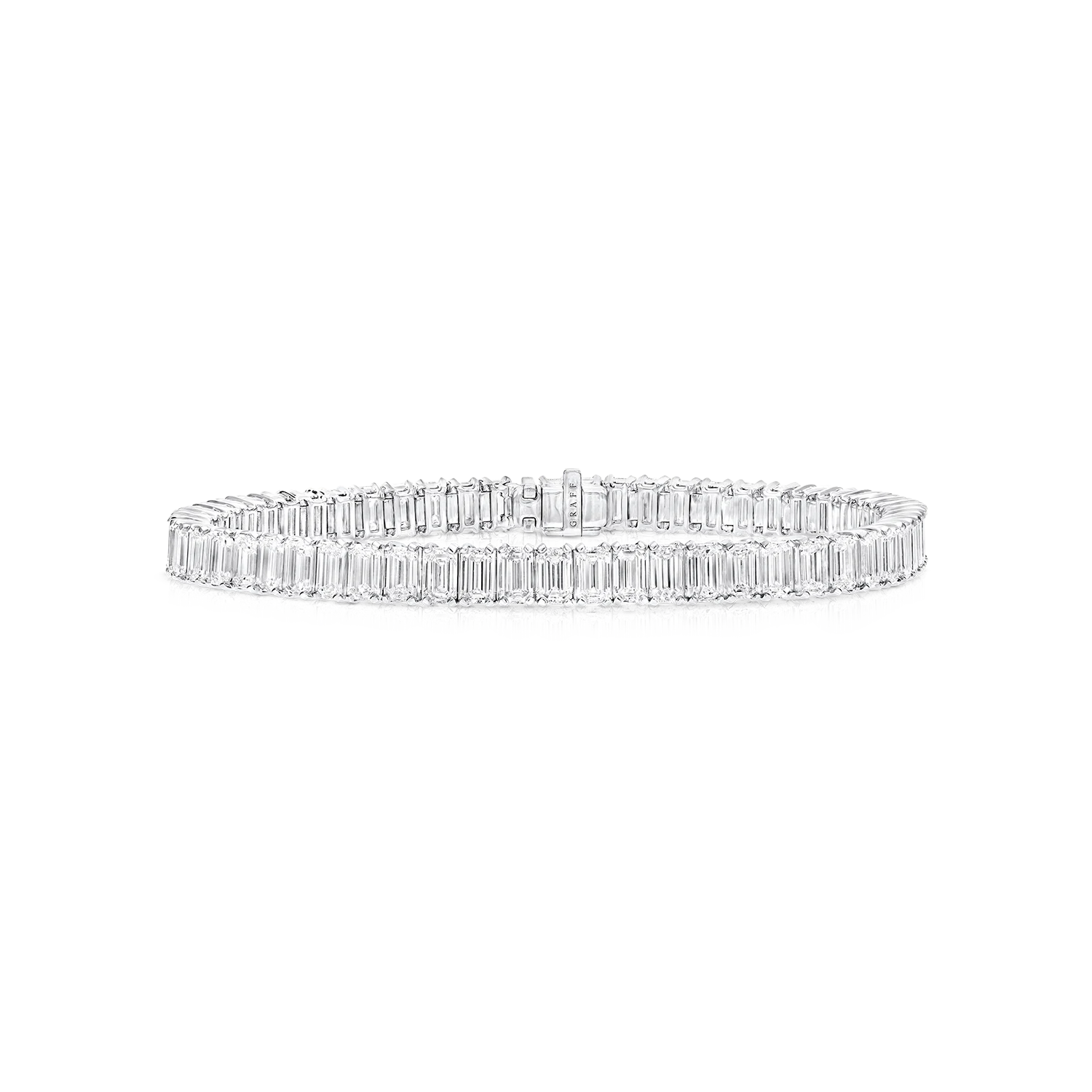 Emerald Cut Diamond Line Bracelet